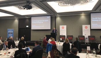 Image of Mark speaking at Public Sector Data AI Executive Event