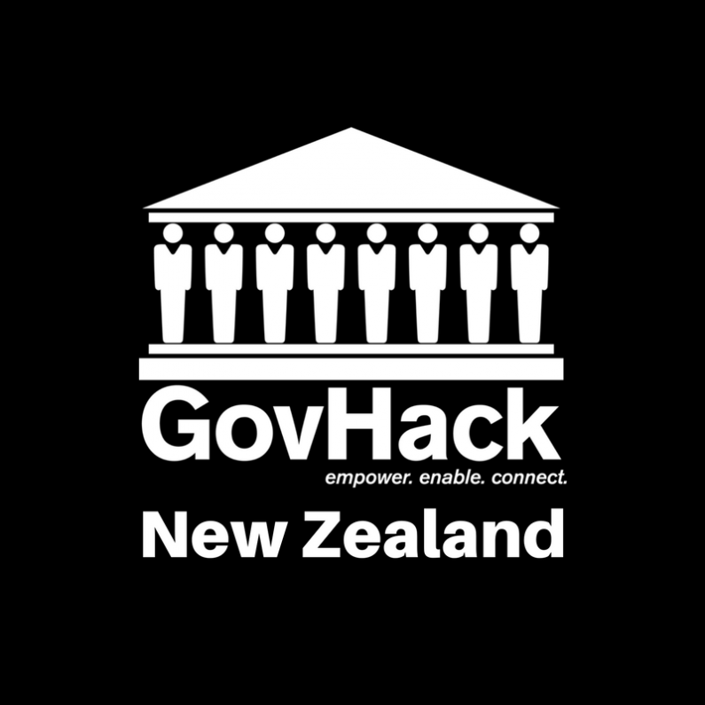 GovHackNZ Logo black